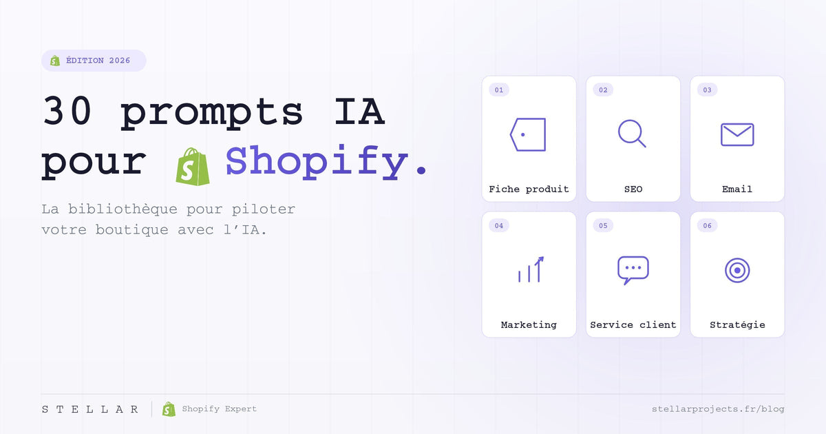 Les meilleurs prompts IA pour être plus performant sur Shopify