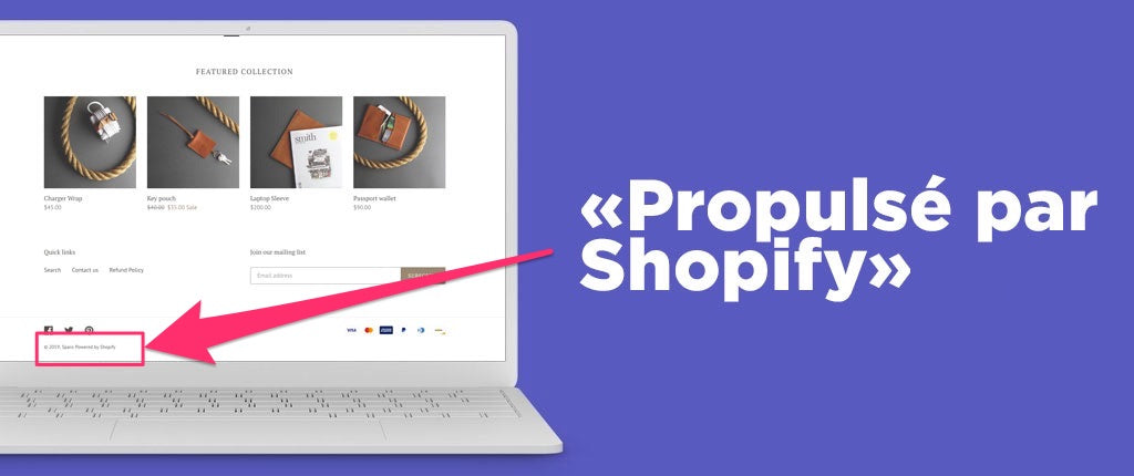 Enlever "Propulsé par Shopify" facilement