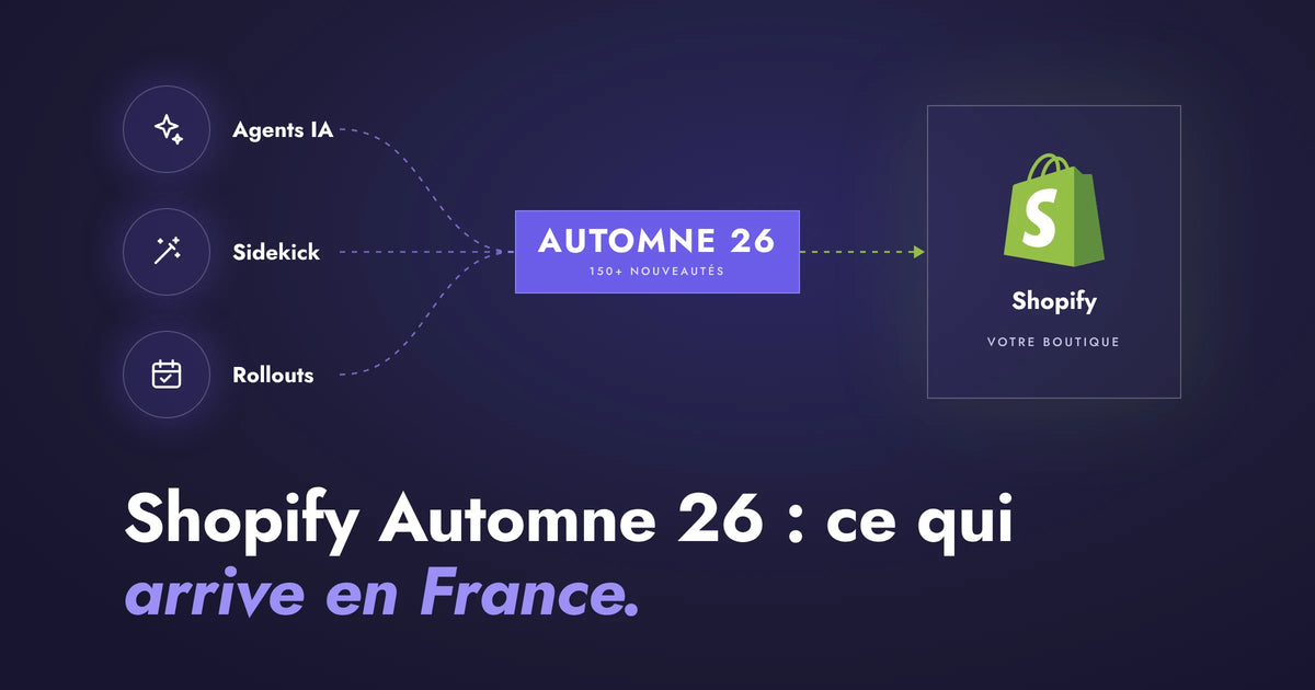 Shopify Automne 26 : les nouveautés qui arrivent en France