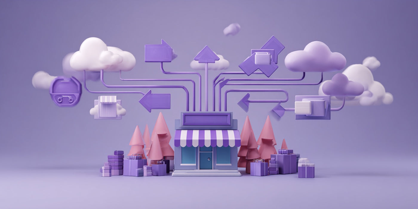 Infographie du processus de migration Shopify, étapes clés pour une transition d'e-commerce réussie.